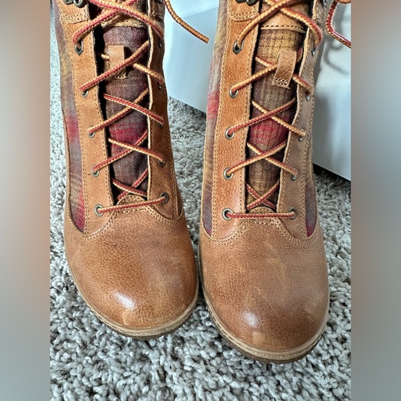 Timberland Pendleton Saddle Brown High Heeled Leather Ankle Boots | Size 10 - Picture 2 of 8